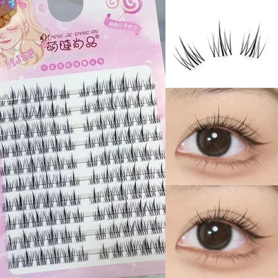 Individual Eyelashes DIY Eyelash Clusters Natural Fake Eyelashes Lash Clusters Manga Lashes Newbie Daily Eyelashes Makeup