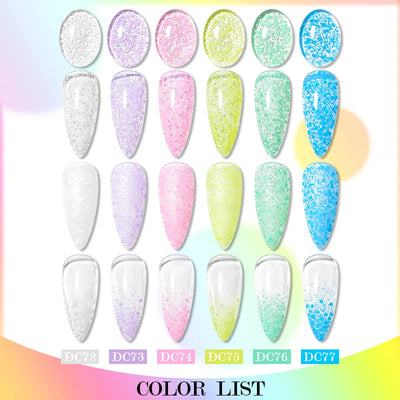 Mtssii 6ml Nail Gel Jelly Eggshell Gel Nail Polish Transparent Gel Soak Off Nail Art Gel UV LED Varnish