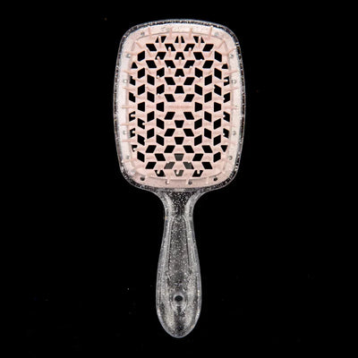 Flash Tangled Hair Comb Detangling Hair Brush Massage Combs Hollow Out Wet Curly Hair Brush Barber Comb Salon Hair Styling Tools