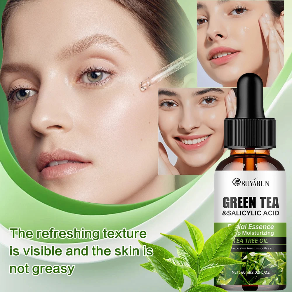 Contains salicylic acid and green tea to remove dark spots Moisturizing Repair Anti-aging Essence Facial Skin Care