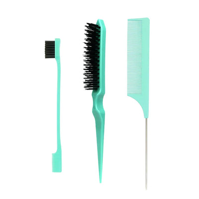 3pcs/set Double Sided Hair Edge Brush Set Hair Styling Comb Control Brush Accessories Hairline Brush Comb Styling Partition Comb