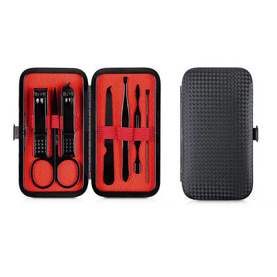 7pcs Manicure Cutters Nail Clipper Set Household Stainless Steel Ear Spoon Pedicure Scissors Tool For Beauty