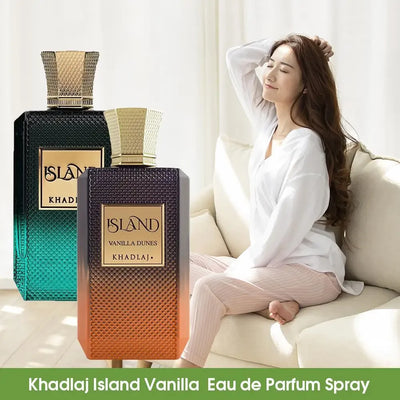 100ML Khadlaj Island Vanilla Eau De Parfum Spray Oriental Tune Long Lasting Men Perfume Dubai Arabia Parfums