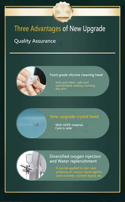 3 in 1 Blackhead Removal Facial Moisturizing Hydro Oxygen Spray Jet Peel Microdermabrasion Micro Bubble Machine