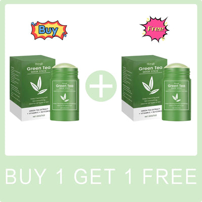 HOYGI Green Tea Cleansing Mask Blackhead Removal Anti Acne Oil Control Shrink Pores Purifying Reduce Brightening Face Skin Care