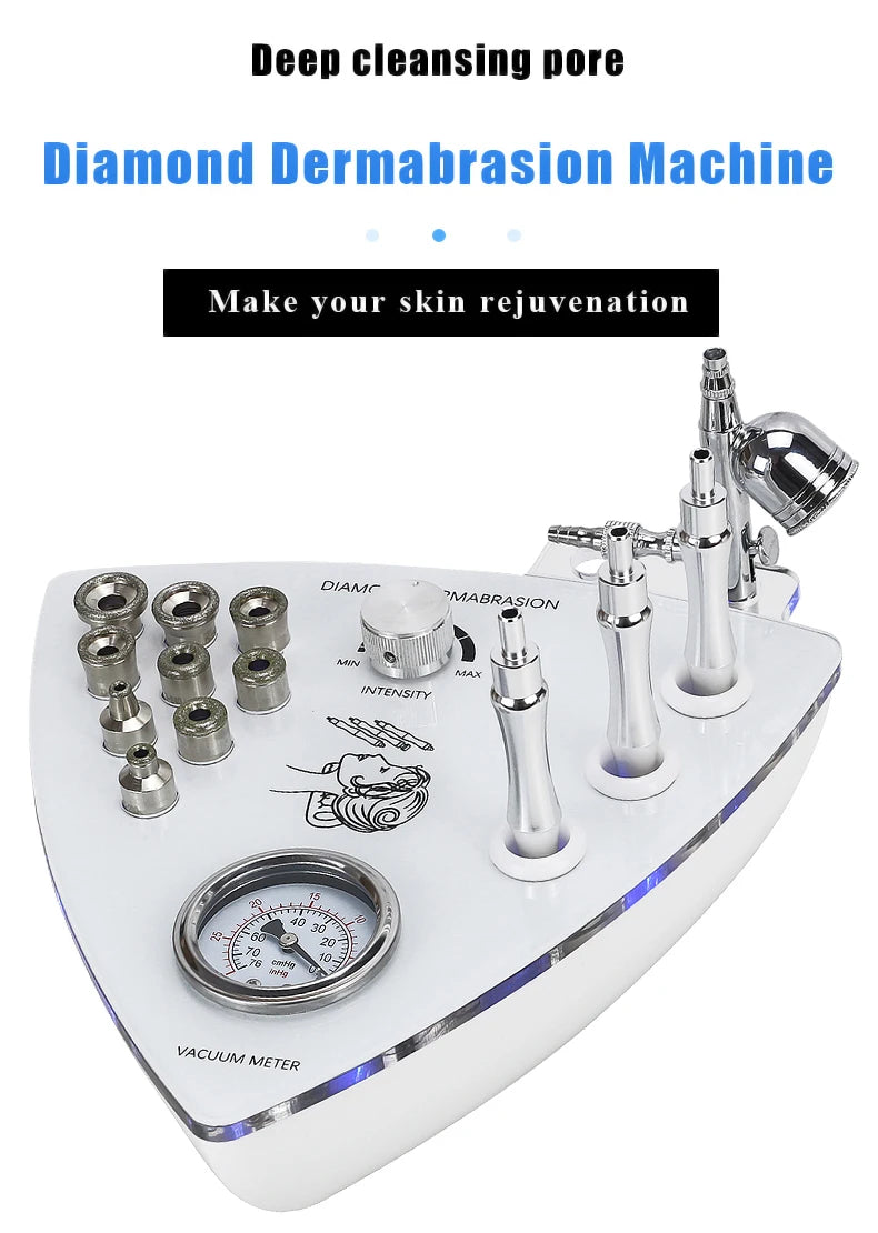 Diamond Dermabrasion Facial Peeling Microdermabrasion Water Sprayer Beauty Machine Vacuum Face Clean Skin Rejuvenation