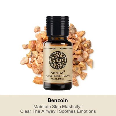 AKARZ Benzoin Essential Oil Natural Restore Skin Elasticity Blood Circulation Soothing Emotion Benzoin Oil