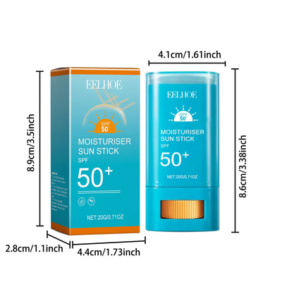 Moisturiser Sun Stick SPF50+ Moisturizing Brightening Non-Greasy Waterproof Sweatproof Isolation Face Body Sunblock Stick