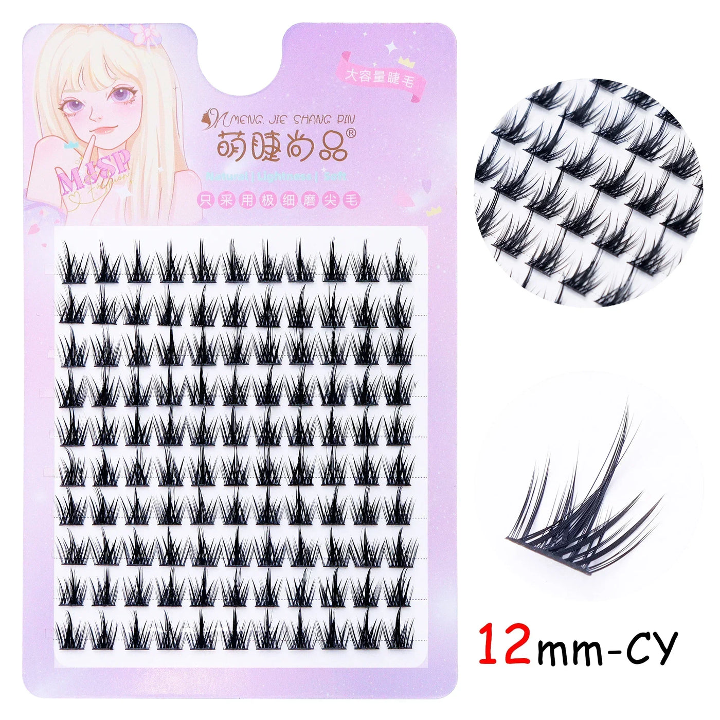 Individual Eyelashes DIY Eyelash Clusters Natural Fake Eyelashes Lash Clusters Manga Lashes Newbie Daily Eyelashes Makeup