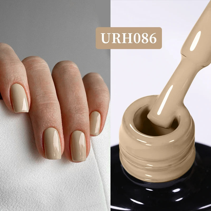 UR SUGAR 7ml Nude Pink Color Nail Gel Polish Semi Permanent Soak Off UV DIY Nail Art Gel Long Lasting Design Manicure Supplies