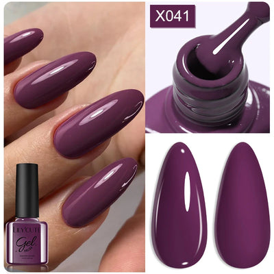 LILYCUTE 7ml Fluorescent Crackle Gel Nail Polish Summer Neon Red Green Vernis Semi Permanent UV Gel Nail Art Manicure For Nails