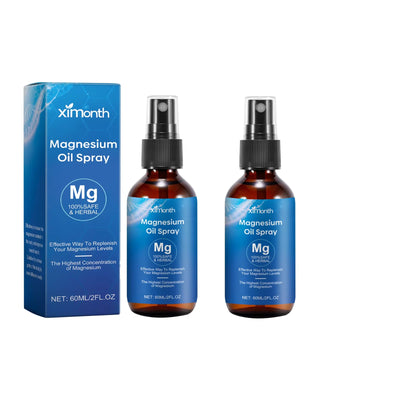 60ml Pure Magnesium Oil Spray Relieve Muscle Soreness Pain Mind Soothing Better Sleep Quality Deep Relaxation Body Health Care