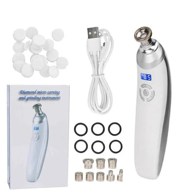 Protable Diamond Microdermabrasion Machine Handheld Blackhead Removal Facial Skin Care Beauty Device for Acne Scars