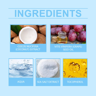 Coconut Body Scrub Exfoliating Remove Dead Skin Fading Dark Spots Softening Brightening Smoothing Cleansing Sea Salt Body Scrub