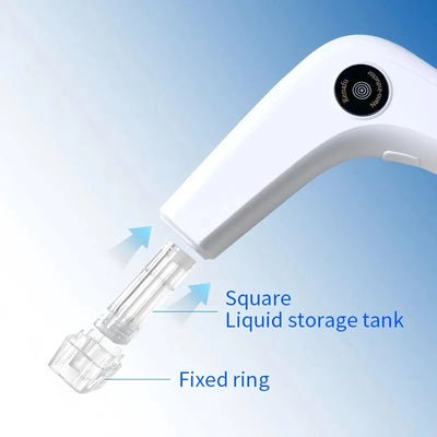 Nano Microneedling Pen Facial Skin Care Product Absorbs Device LED Light Photon Vibration Face Massager Mesogun Serum Applicator