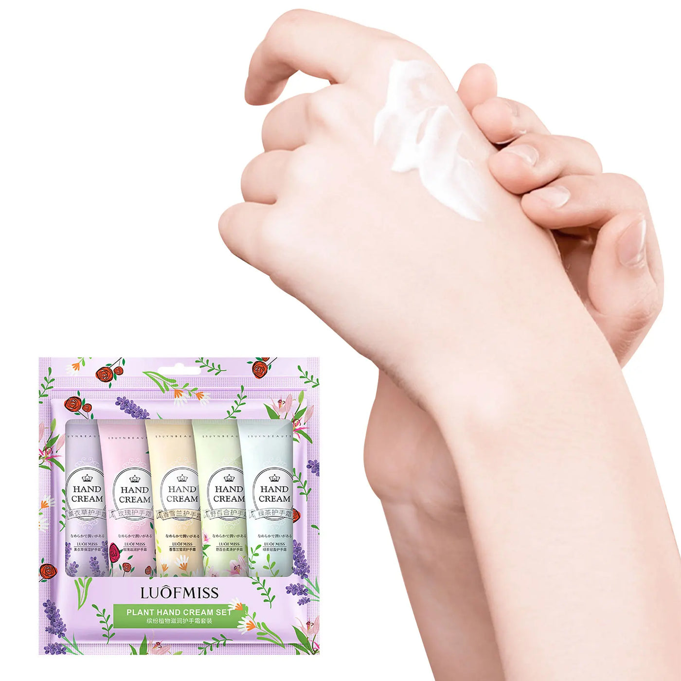 Hand Cream Gift Sets For Women Hand Cream Hand Cream Collection Hand Cream Set For Dry Hands Pack Of 5 Hand Lotion Travel Size