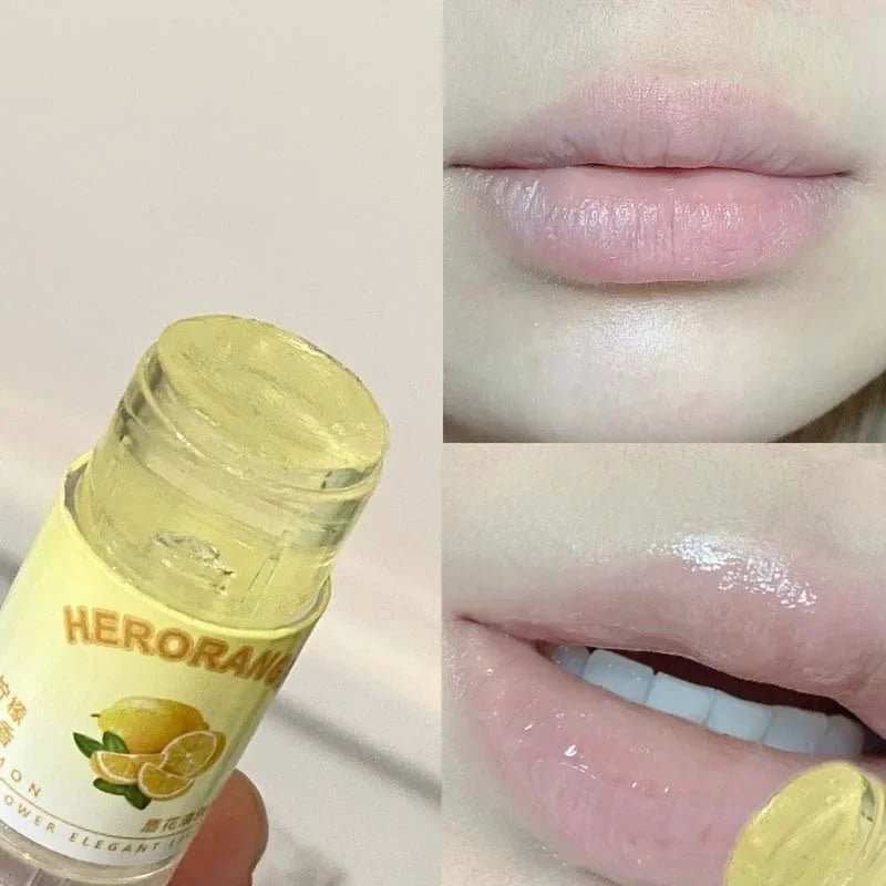 Peach Lychee Fruity Lip Balm Moisturizing Anti-Dry Anti Crack Clear Crystal Lip Balm Lip Care Mini Cute Jelly Lipstick Skin Care