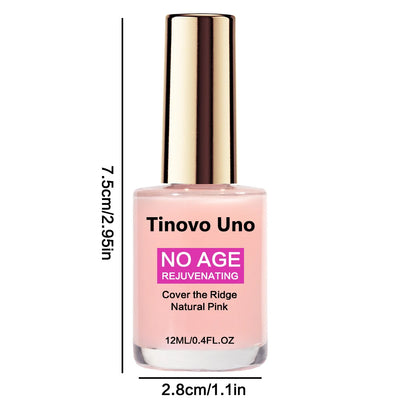 Tinovo Uno New Nail Strengthener and Growth Treatment No Age Natural Pink Nail Enhancer Hardener for Thin Soft Nails Repair Care