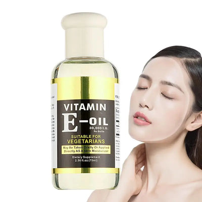 75ml Vitamin E Oil Face Serum Oil Shrink Pores Anti Wrinkle Aging Freckle Anti-wrinkle Lightens Dark Spots Repair Face Skin Care
