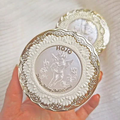 Hojo Angel Matte Translucent Setting Powder Face Powder Oil-Control Waterproof Brighten Long Lasting Base Makeup Cosmetics