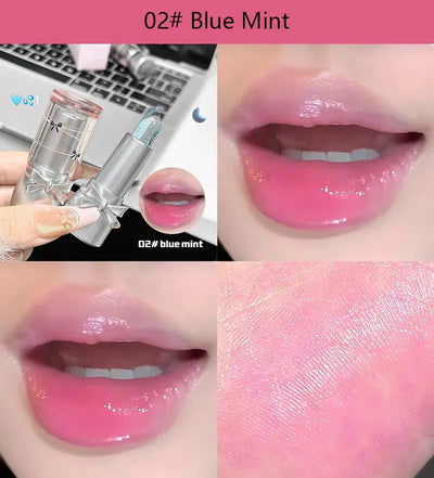 Cappuvini Sweet and Cool Bow Thermochromic Lipstick is a moisturizing and hydrating lip balm that reduces lip lines and changes