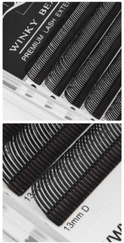 winky beauty 5D Flora Lashes 0.07mm Easy Fan Eyelash Extensions Wholesales Premade Volume 12 Rows Natural Soft Lashes