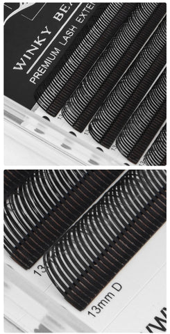 winky beauty 5D Flora Lashes 0.07mm Easy Fan Eyelash Extensions Wholesales Premade Volume 12 Rows Natural Soft Lashes