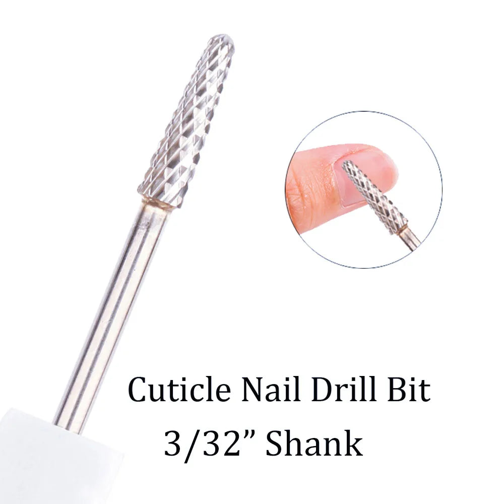 1pc Tungsten Carbide Nail Drill Bit Cutter For Manicure Machine Carbide Electric Nail Drill Milling Cutter For Nail Accessories