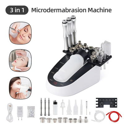 Facial Diamond Microdermabrasion Machine Water Spray Exfoliation Beauty Home Use Blackhead Exfoliation Face Peeling Pore Clean