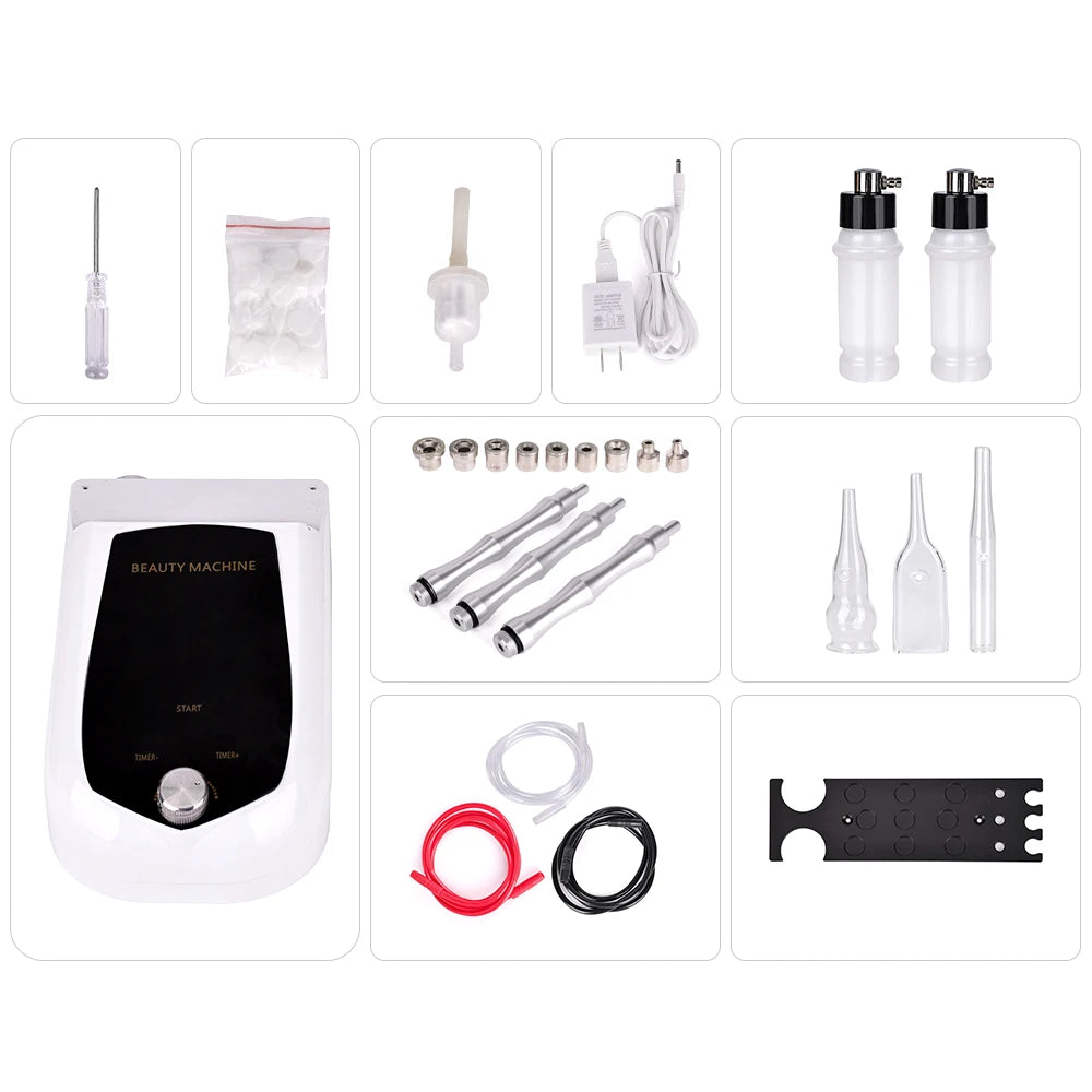 3 IN 1 Diamond Microdermabrasion hydra diamond Beauty Machine Water Spray Suction Blackhead Exfoliation Face Peeling Skin Tools