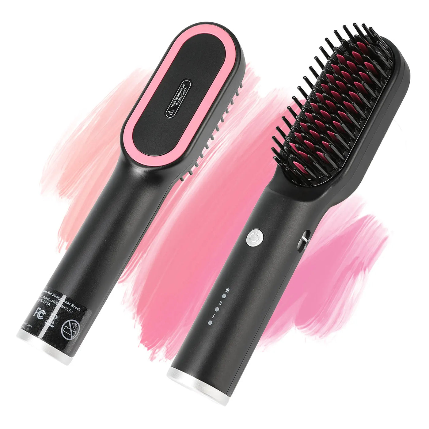 KIPOZI Hair Dryer Brush Negative lon 3 In 1 Hot Air Dryer Styler and Volumizer Pro Hair Straightener Curler Blow Dryer Brush