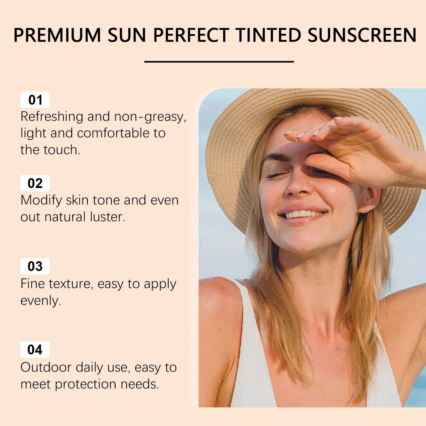 Sunscreen For Face Whole Body SPF 50+ UV Resistant Skin Protection Anti Sunburn Oil Control Moisturizing Sun Isolation Cream