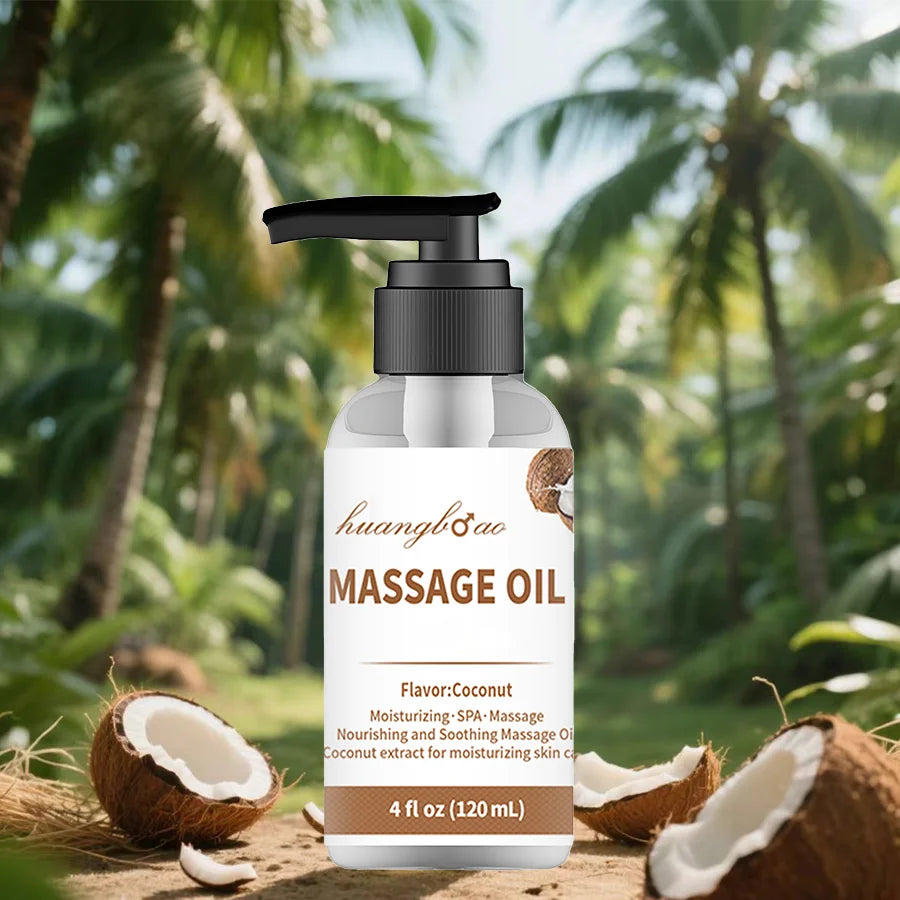 Lavender Massage Oil for Couples - Full Body Massage Oil for Date Night Massage Smooth Gliding Formula Valentine's Day present