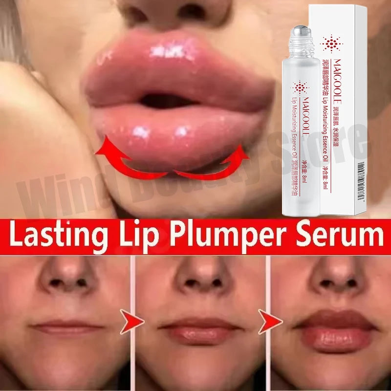 Instant Lip Plumping Essential Oil Nourishing AntiWrinkle Moisturising Sexy Lip Care Ultimate Plumping Lip Gloss Serum Cosmetics