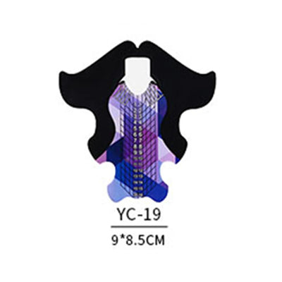 100pcs Nail Extension Guide Stickers French Nails Form Shaper Beginner DIY Acrylic/UV Gel/Poly Acrylic Gel Manicure Extension&*&