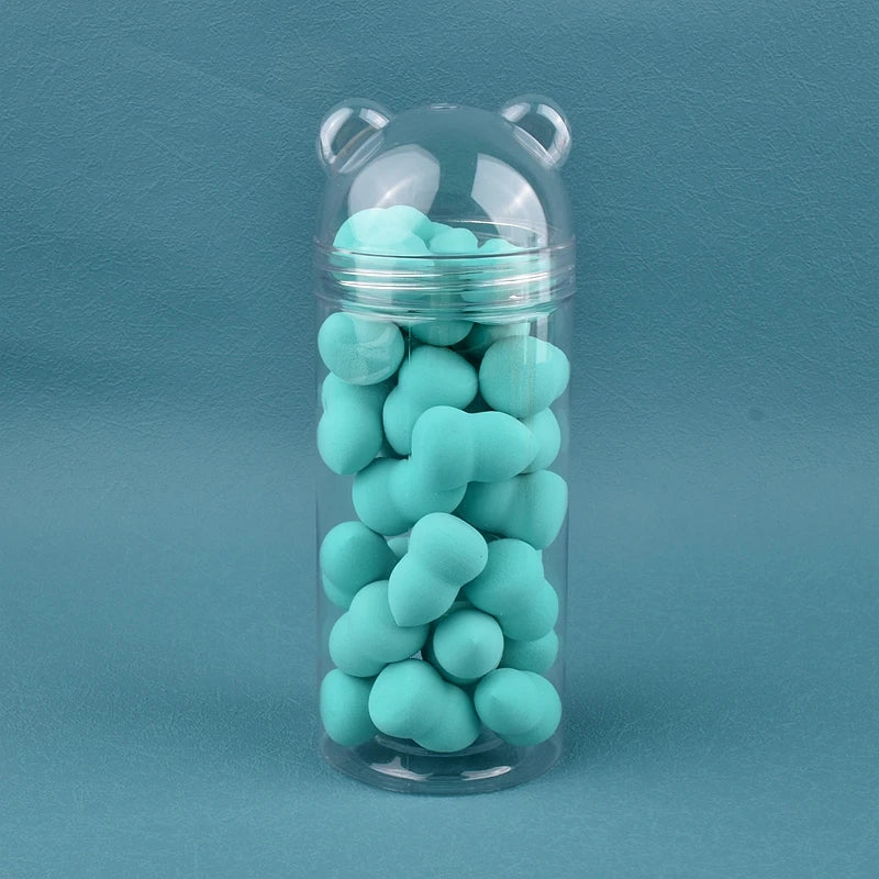 6/30/100Pcs Mini Makeup Sponge Soft Cute Face Beauty Egg Cosmetic Powder Puff for Foundation Cream Concealer Makeup Blender Tool