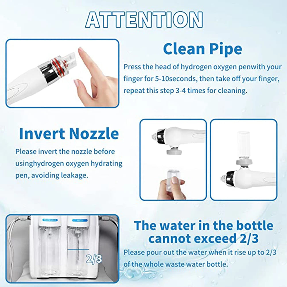 6 in1 Hydro Water Oxygen Jet Peel Machine Oxy Spray Facial Machine Cleaning RF Lifting Dermabrasion Skin Care Beauty Device Spa