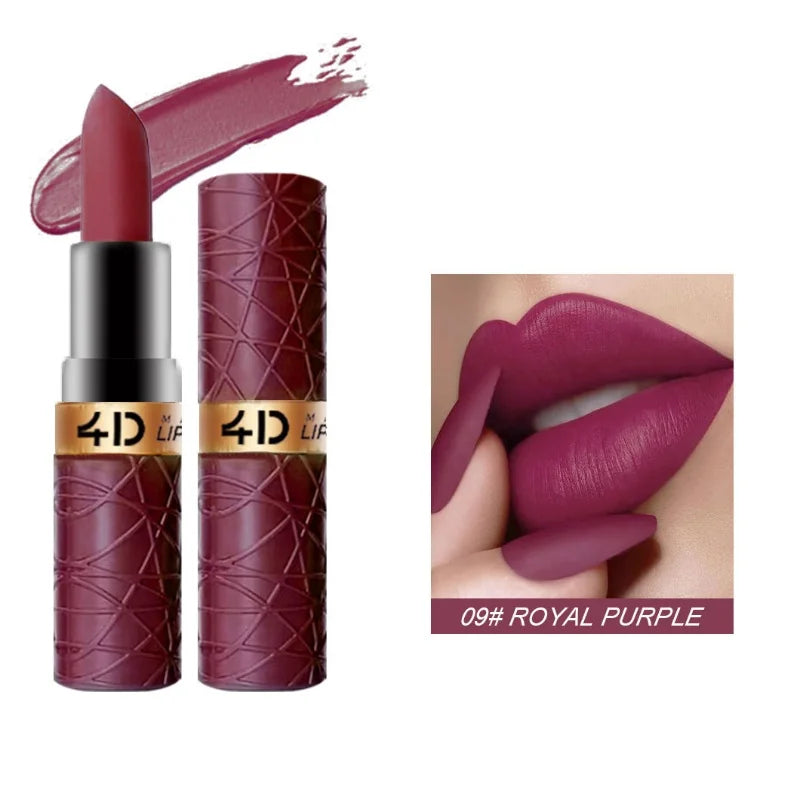 12 color lipstick matte fog lipstick lip glaze waterproof, non fading, non stick cup, suitable for goddess