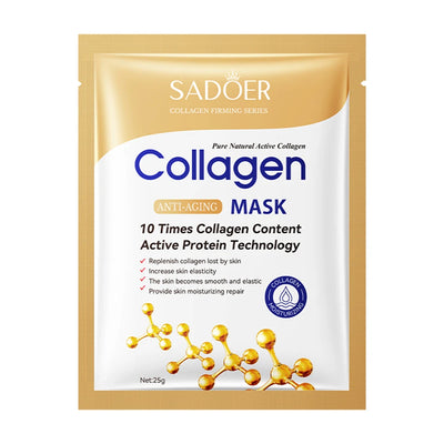 1/5/10/20pcs Collagen Facial Mask Moisturizing Brightening Lifting Skincare Treatment Face Masks Kit