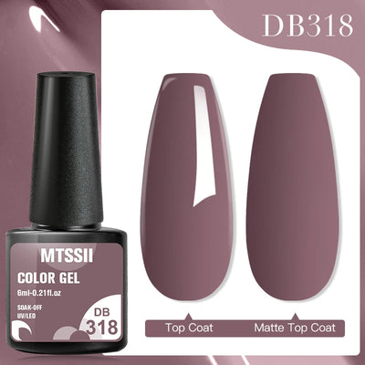Mtssii 6ml Nail Gel Jelly Eggshell Gel Nail Polish Transparent Gel Soak Off Nail Art Gel UV LED Varnish