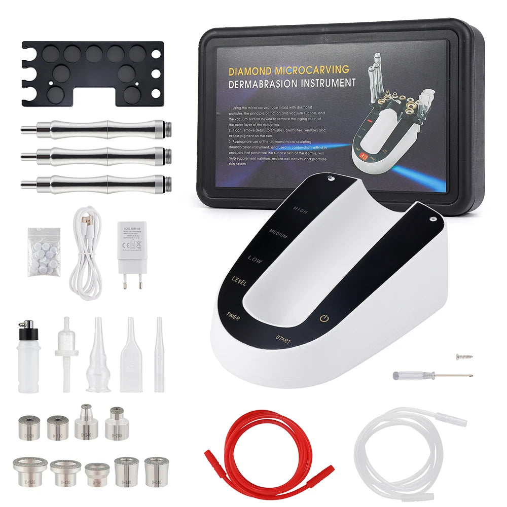 Professional Facial Diamond Microdermabrasion Machine Home Use Face Peeling Beauty Machine Exfoliation Pore Cleaning Skin Care