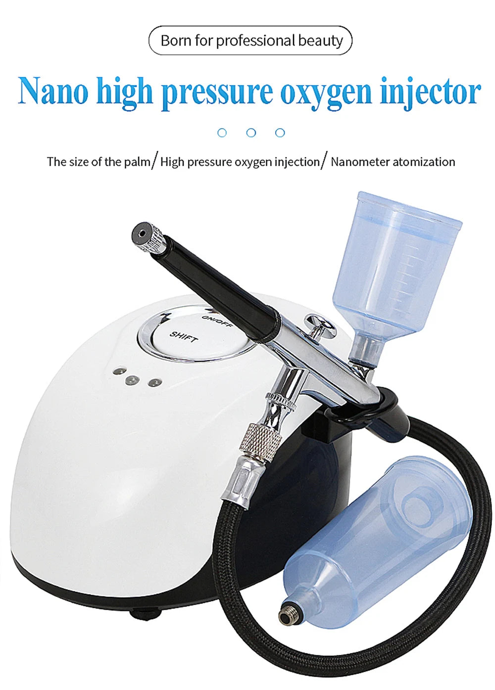 Oxygen Water Spray Jet Professional Skin Care Tool For Skin Anti Wrinkle Rejuvenation Oxygen Jet Facial Machine