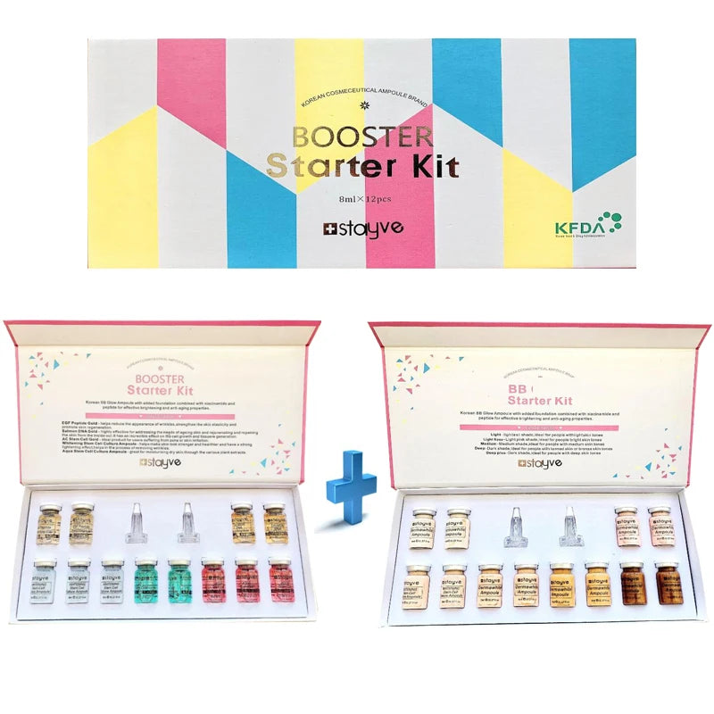 Korea Original Stayve BB Cream Glow Beginner Starter Kit Niacinamide/Peptide Essence Moisturise Face Skin Care