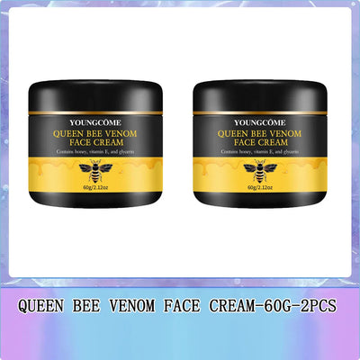 Queen Bee Venom Anti-Aging Face Cream - Collagen Boost & Deep Hydration, Wrinkle Reduction, Day/Night Moisturizer for All Skin