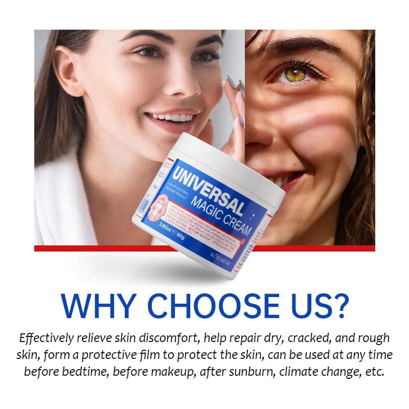 80g Universal Magic Cream Facial Care Moisturizing Face Cream Skin Repair and Smooth and Soft The Skin