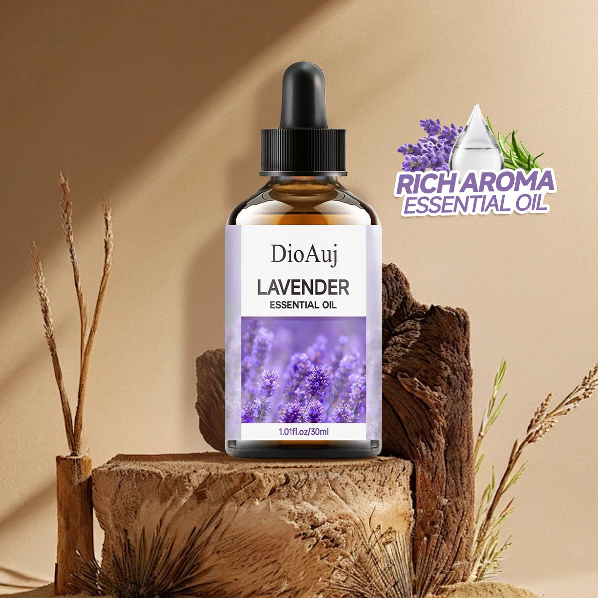 30ml/1.01fl.oz  LAVENDER Essential Oil  for Humidifier, Facial, Skin Care, Aromatherapy, Hair Care, Scalp and Body Massage