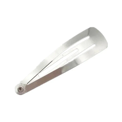 50pcs/pack Silver Tone Snap Hair Clips Craft Bow-Nickel Plated 30/40/50mm Barrette Slide Blanks for Kid DIY Decoration Hot