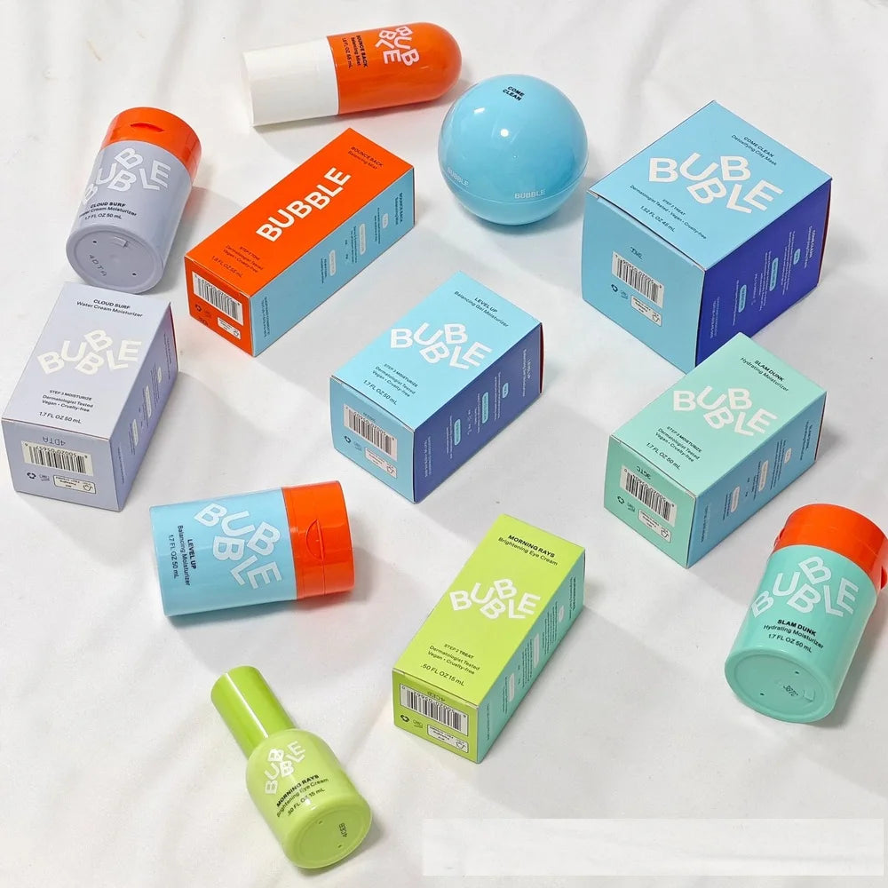 buble Balancing Facial Moisturizer Face Cream Toner And Eye Cream Aloe Vera Gel Repairing Nourishing For Normal-to-dry Skin Care