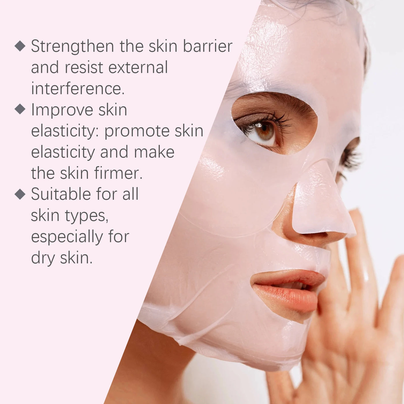 Collagen Hydrating Face Mask Pore Minimizing Anti Wrinkle Lift Firm Elasticity Enhancing Brightening Hyaluronic Acid Sheet Masks