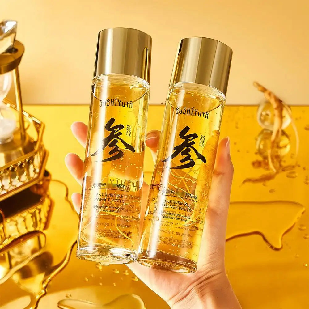 NEW 100ml/120ml Gold Ginseng Face Essence Polypeptide Anti-wrinkle Lightning Moisturizing Facial Serum Skin Care Products